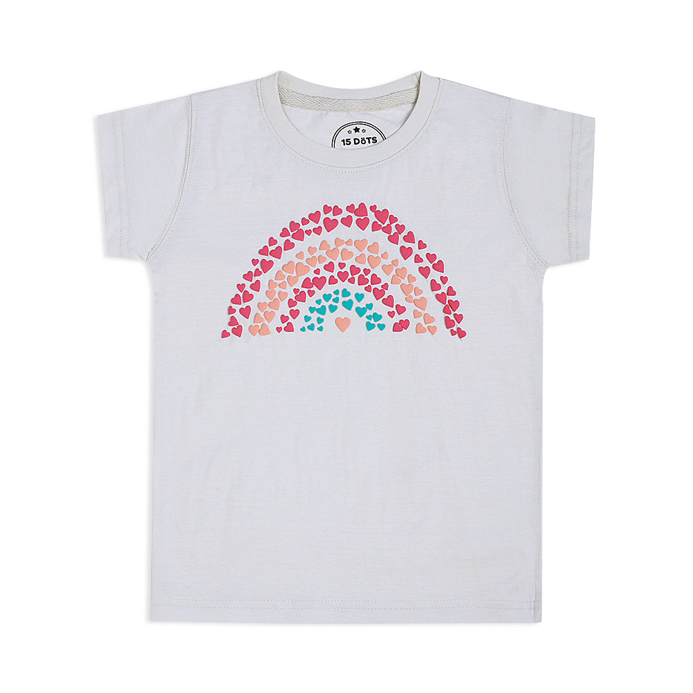 Rainbow Girls White Tee