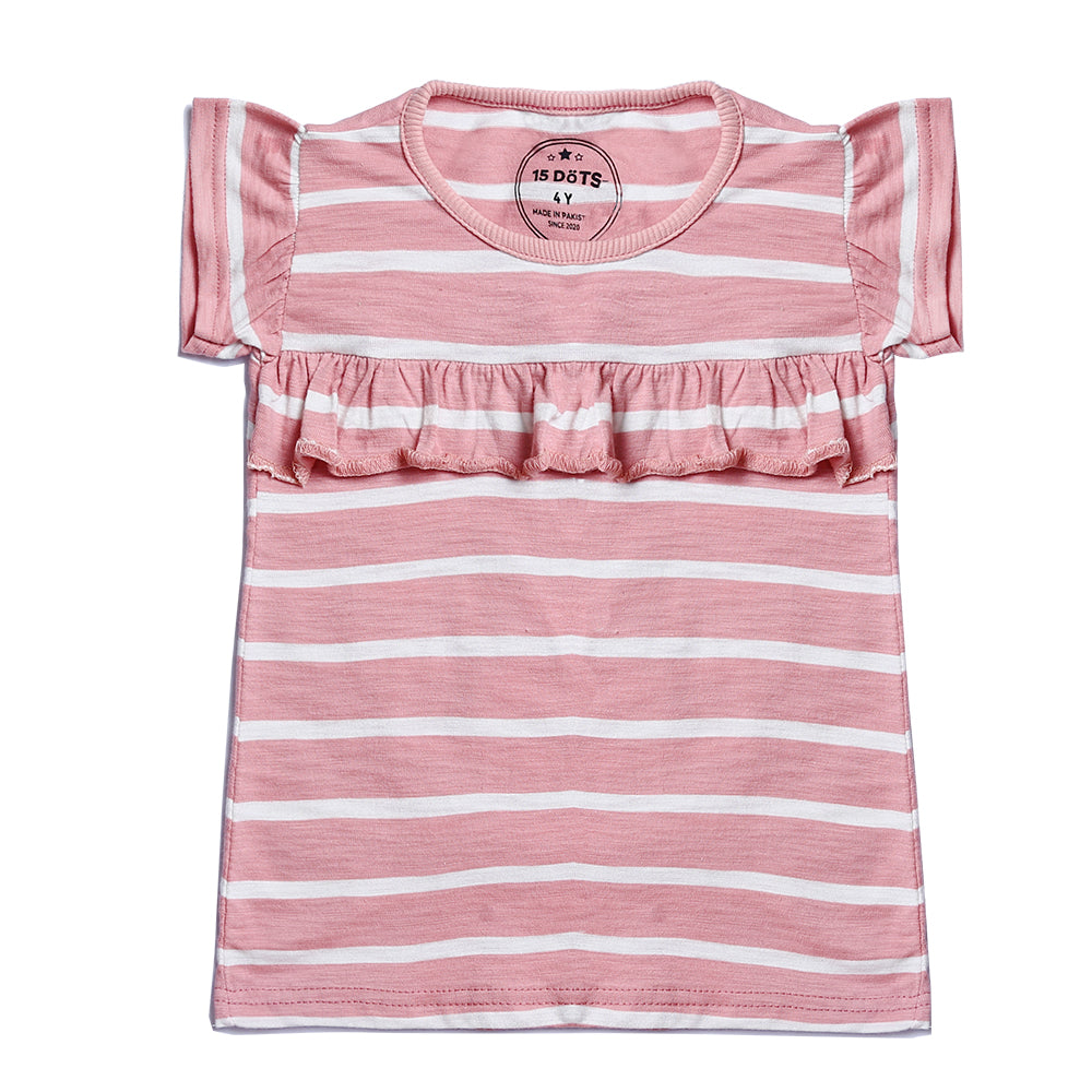 Pink Stripe Knit Top