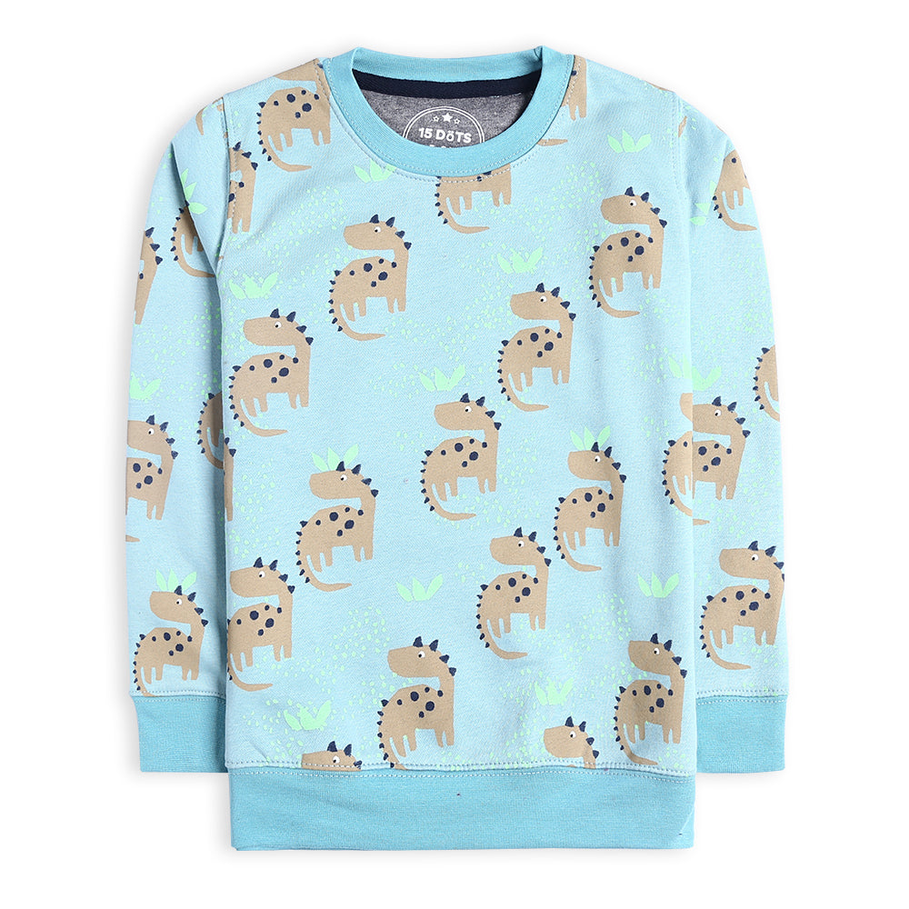 Boys Blue Dino Sweatshirt