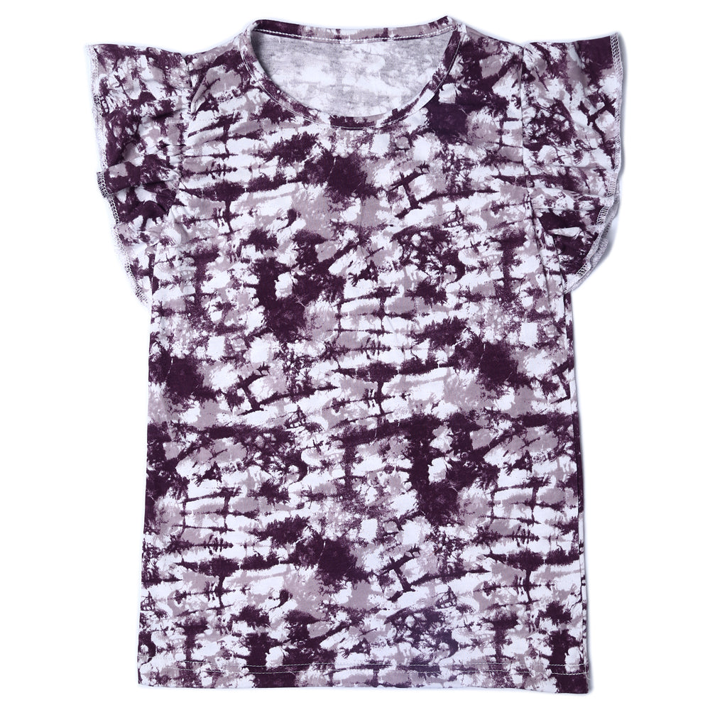 Purpel Tie and dye Top