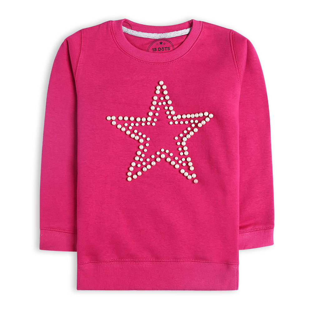 Girls Star Pearl Sweatshirt