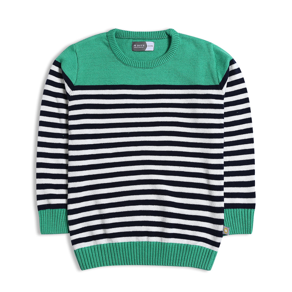 Green Navy Sweater