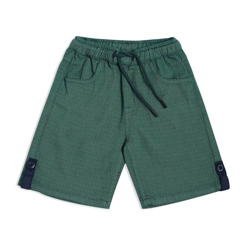 Green Cotton Shorts