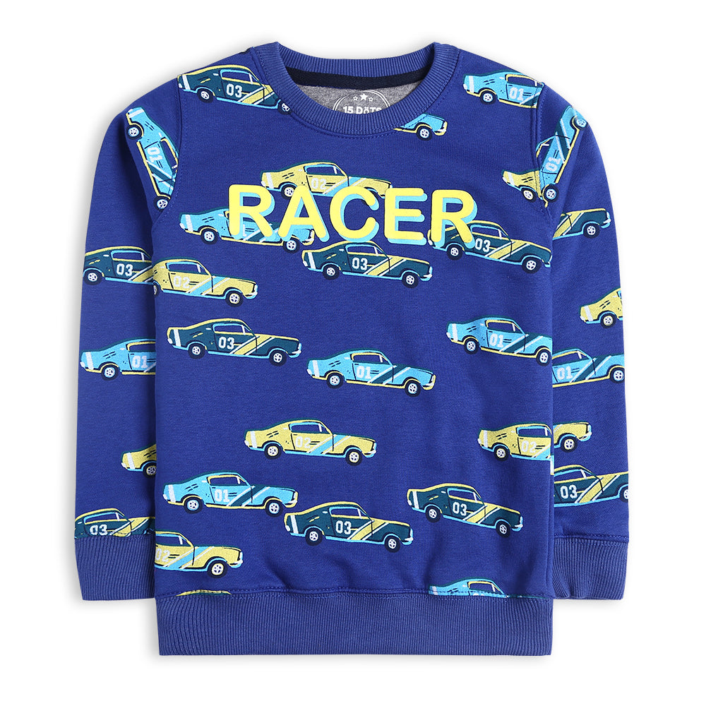 Boys Blue Racer Sweatshirt