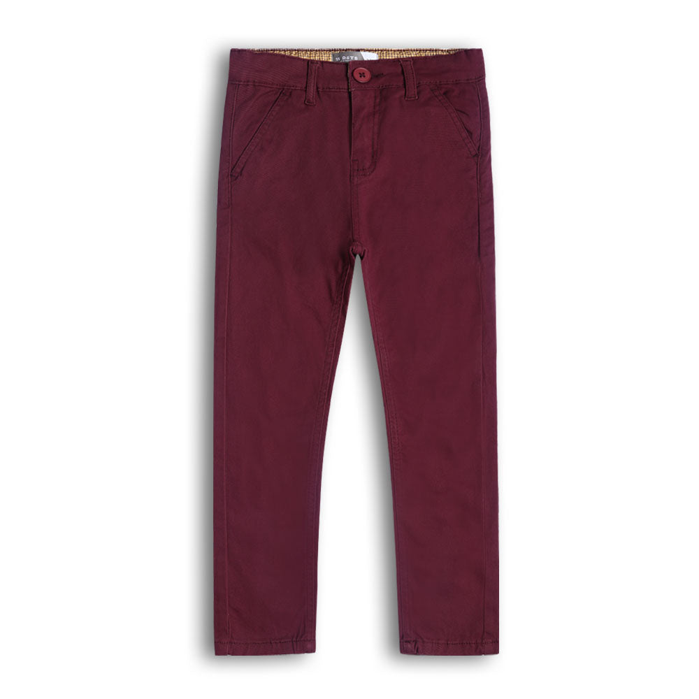 Boys Maroon Chino