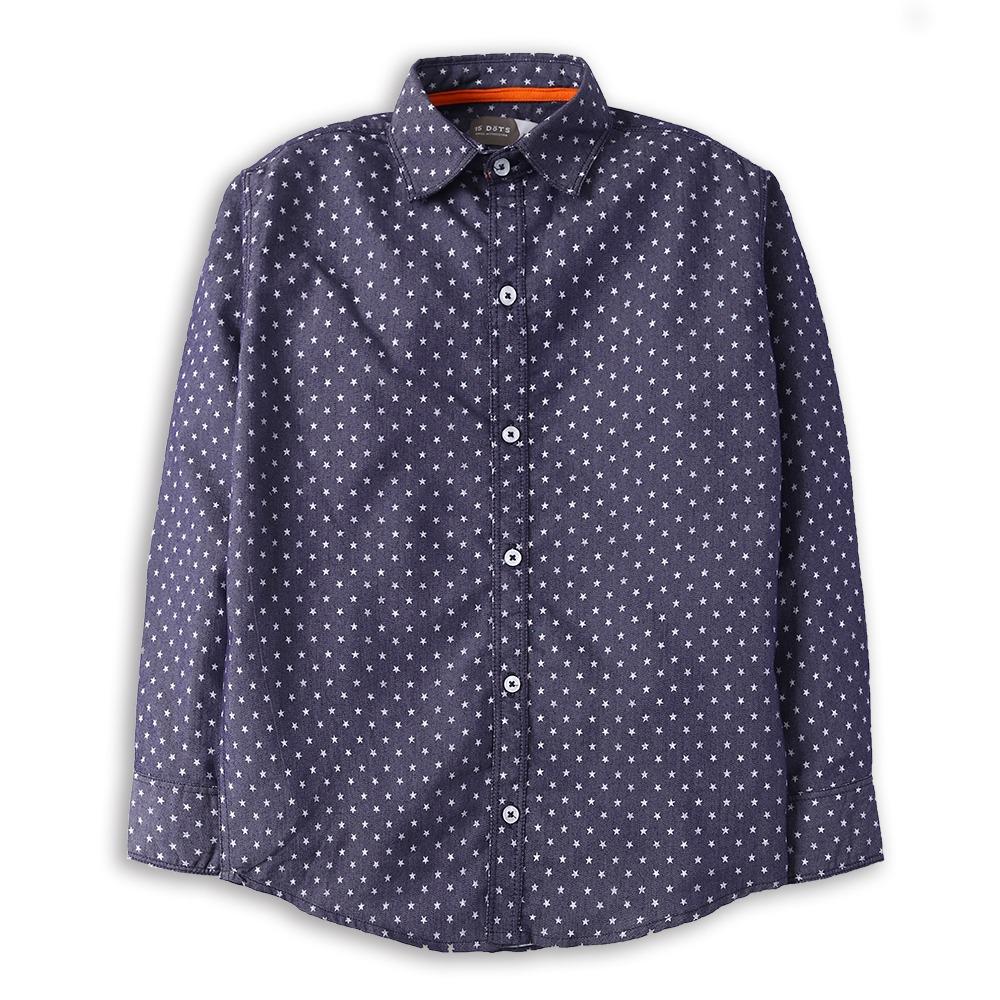 Winter - star-printed-denim-shirt